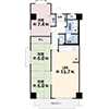 マンション間取図（2LDK）