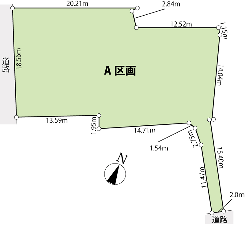 追加料金が発生する区画図例